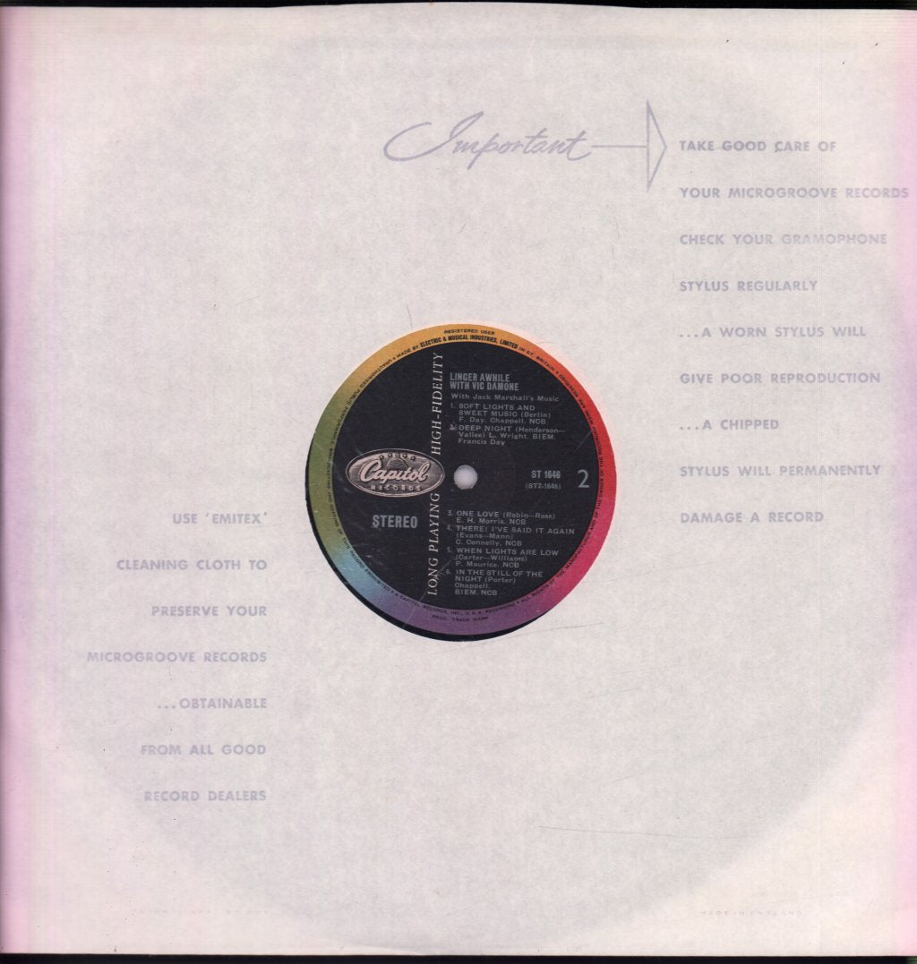 Vic Damone - Linger Awhile - Lp