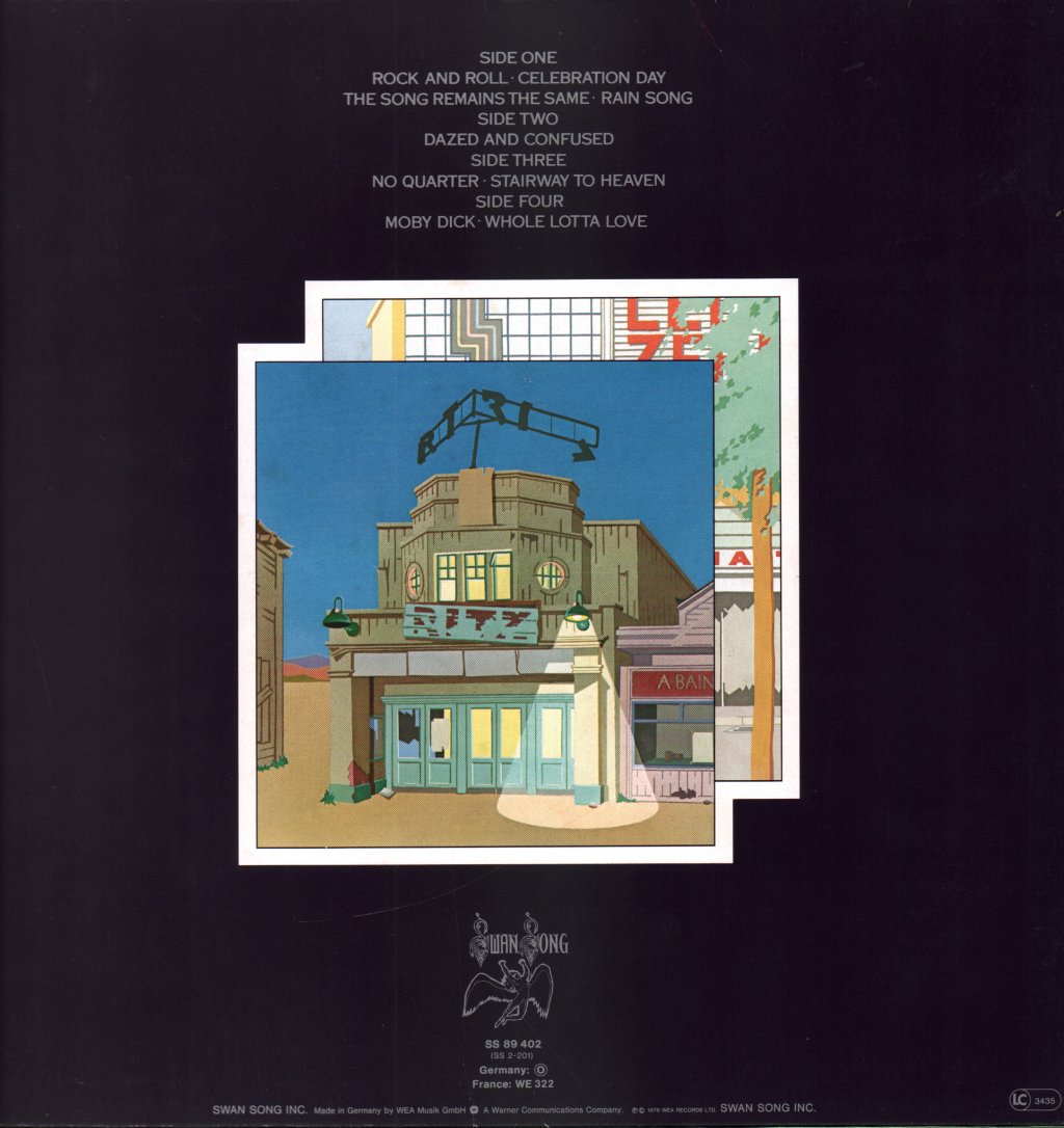 Led Zeppelin - Song Remains The Same - Double Lp