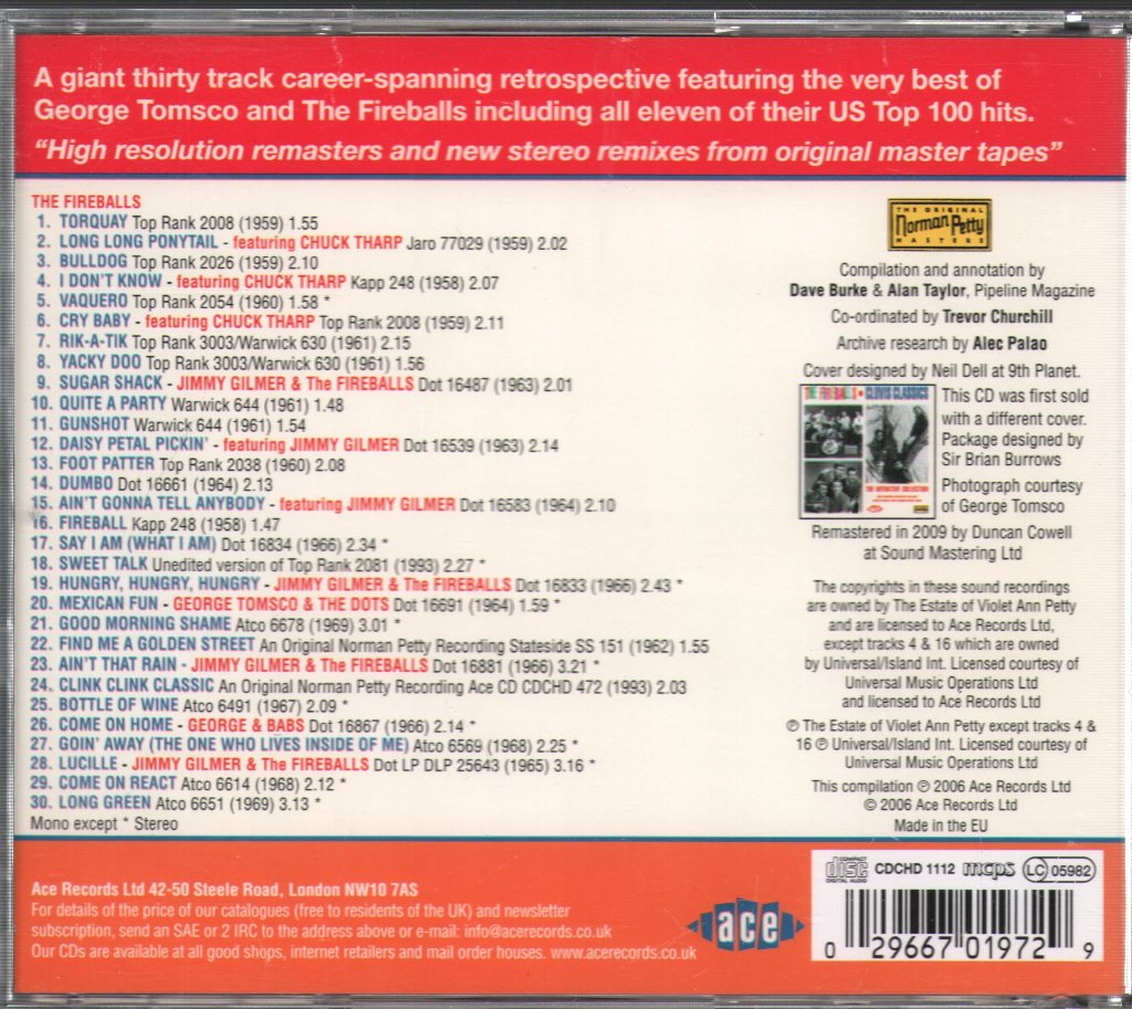 Fireballs - Clovis Classics - The Definitive Collection - Cd