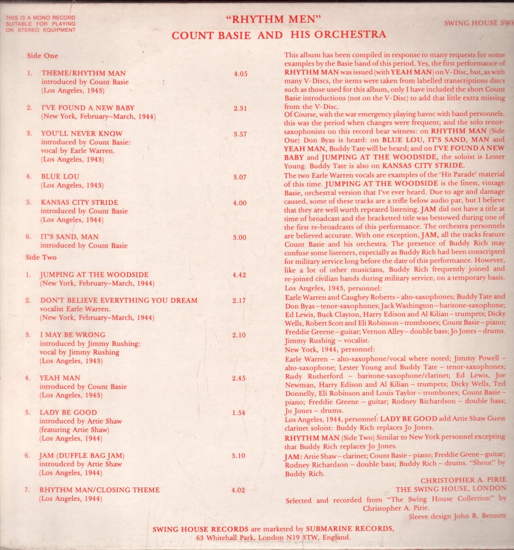 Count Basie - Basie Jam At Montreux Jazz Festival 1975 - Lp
