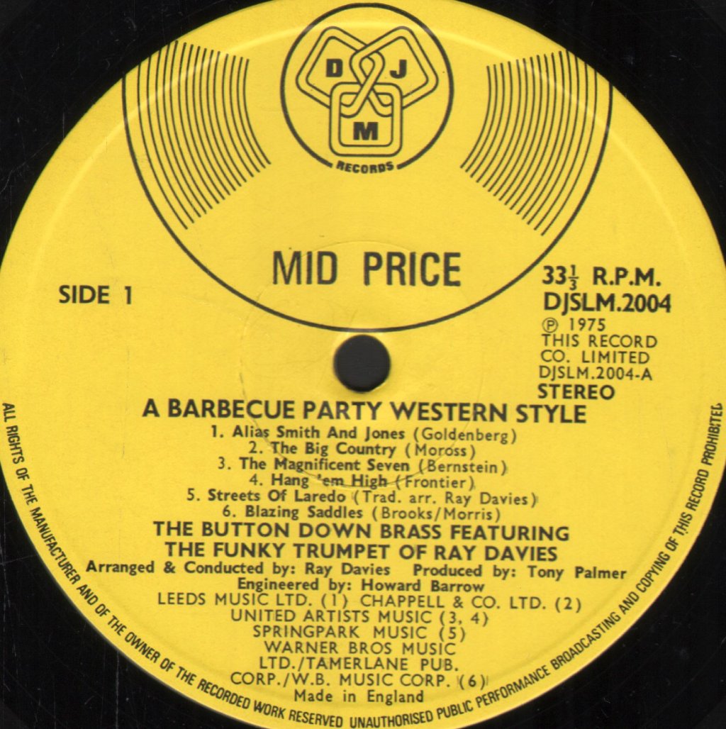 Button Down Brass - Barbecue Party - Lp