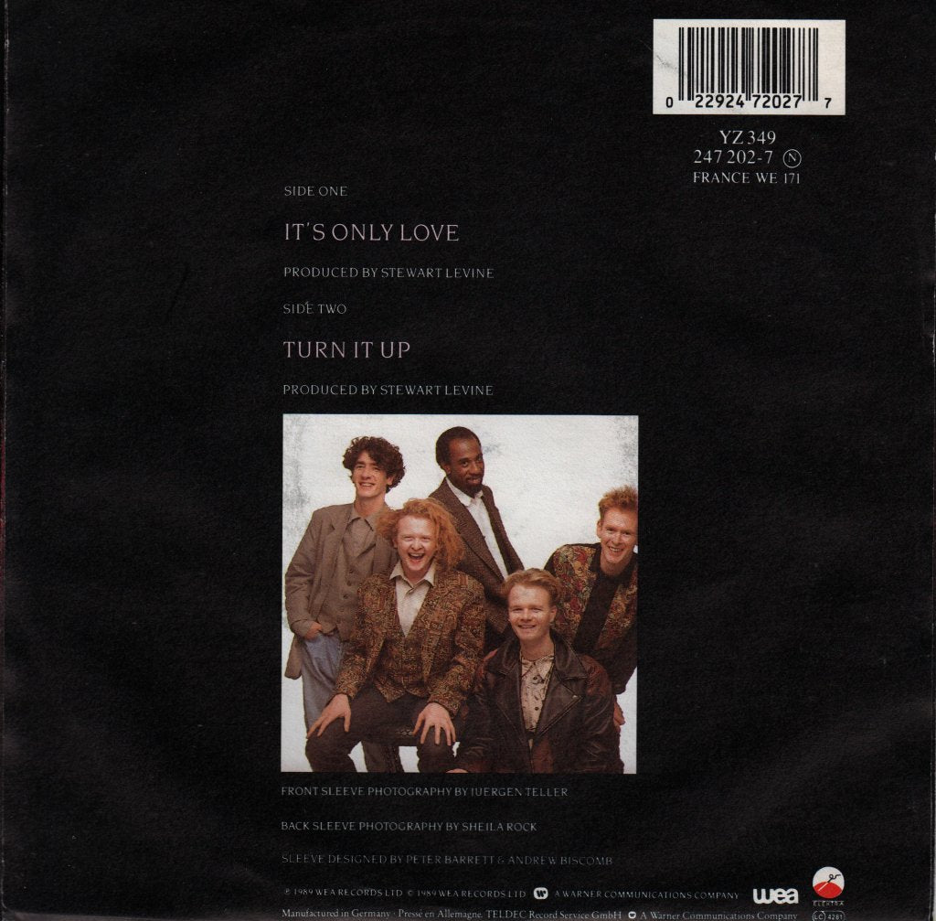 Simply Red - It's Only Love - 7 Inch