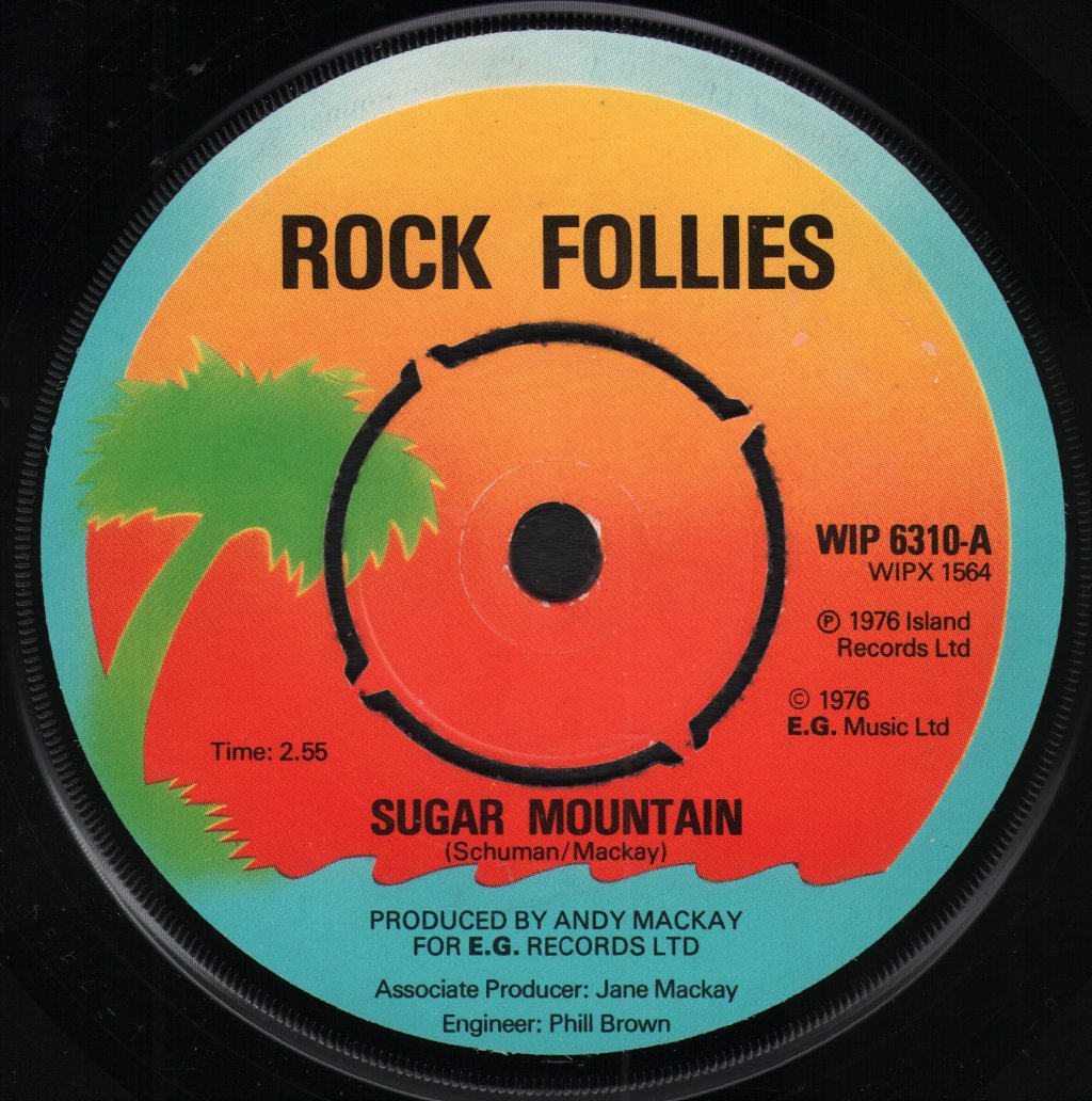 Rock Follies - Sugar Mountain - 7 Inch