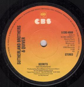 Sutherland Brothers And Quiver - Secrets - 7 Inch