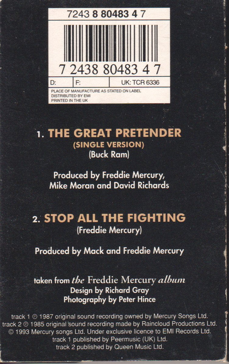 Freddie Mercury - Great Pretender - Cassette