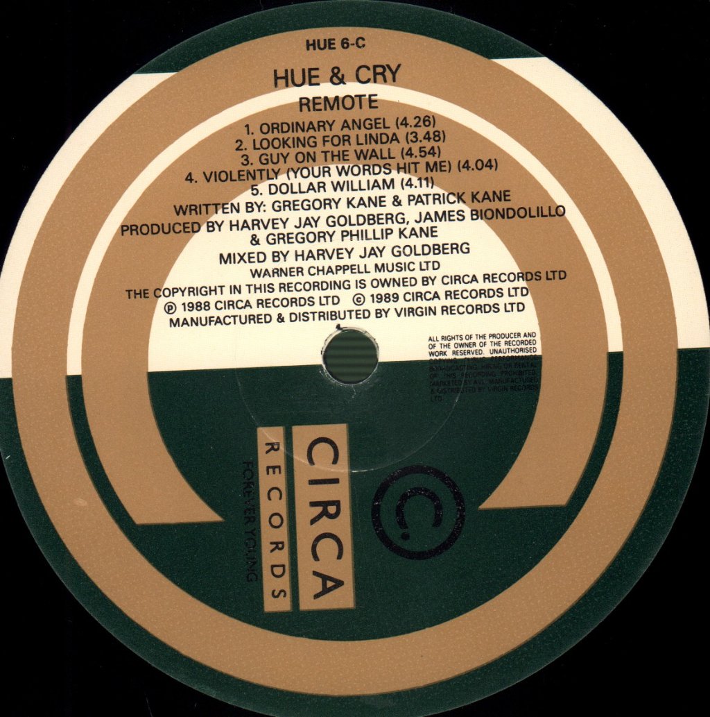 Hue And Cry - Bitter Suite - Double Lp