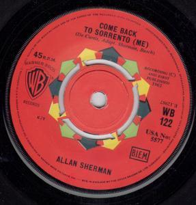 Allan Sherman - Come Back To Sorrento - 7 Inch