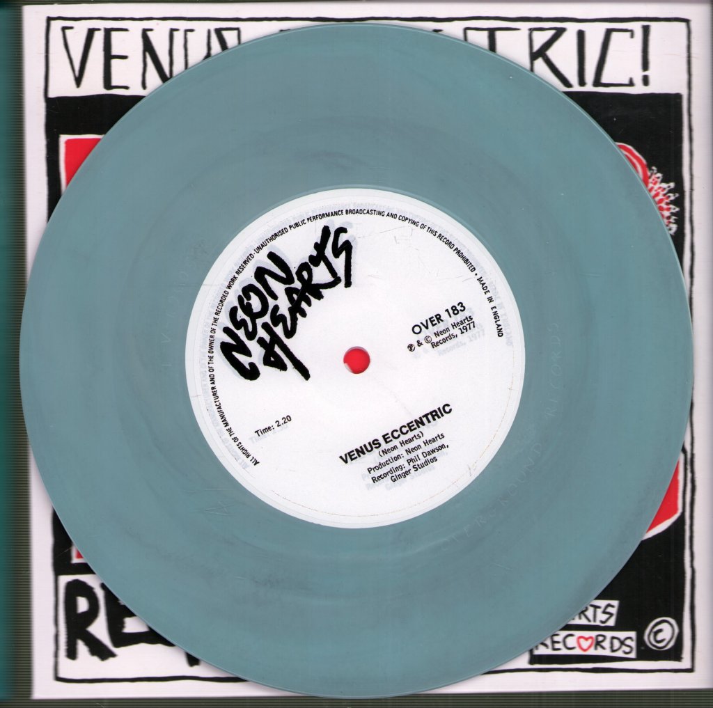 Neon Hearts - Venus Eccentric! / Regulations - 7 Inch