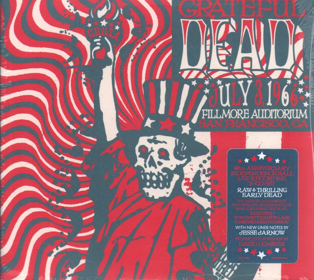 Grateful Dead - Fillmore Auditorium, San Francisco, CA, July 3, 1966 - Double Cd