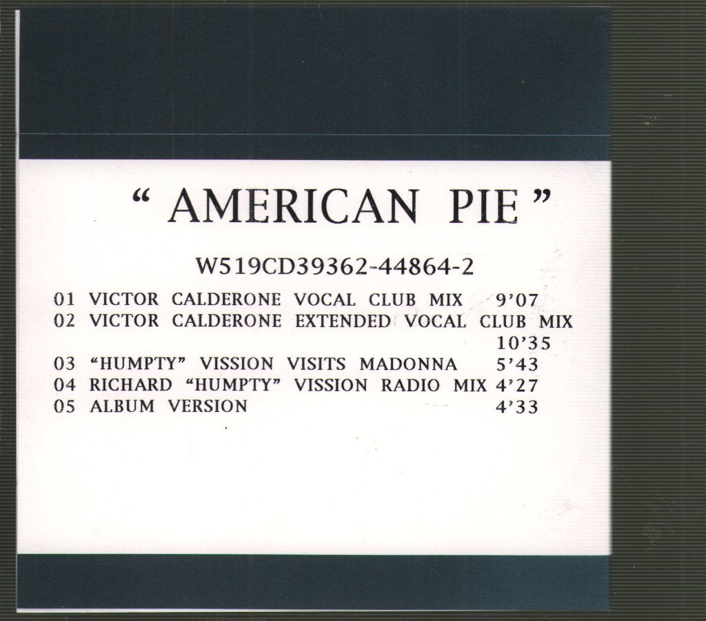 Madonna - American Pie - Cdr