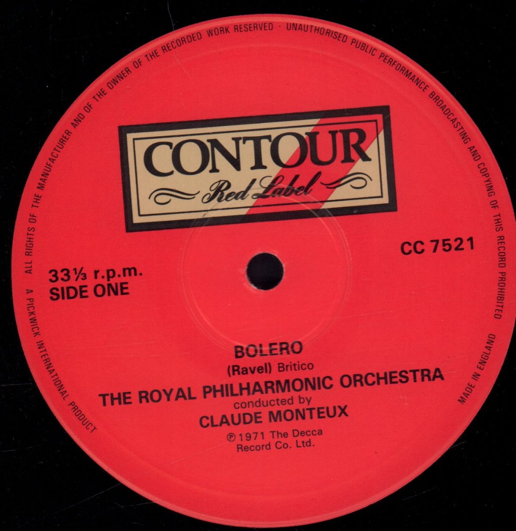 Royal Philharmonic Orchestra - ravel Bolero - Lp