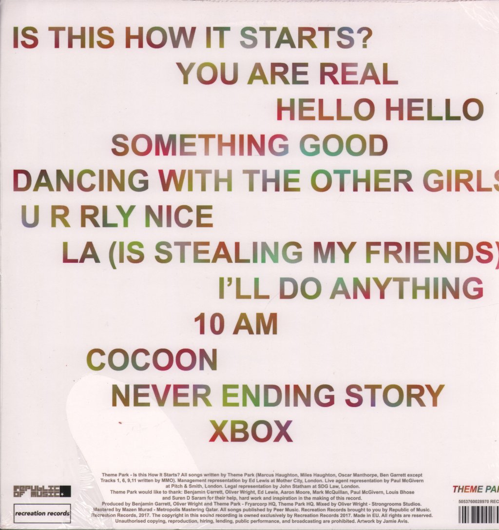 Theme Park - Is This How It Starts - Lp