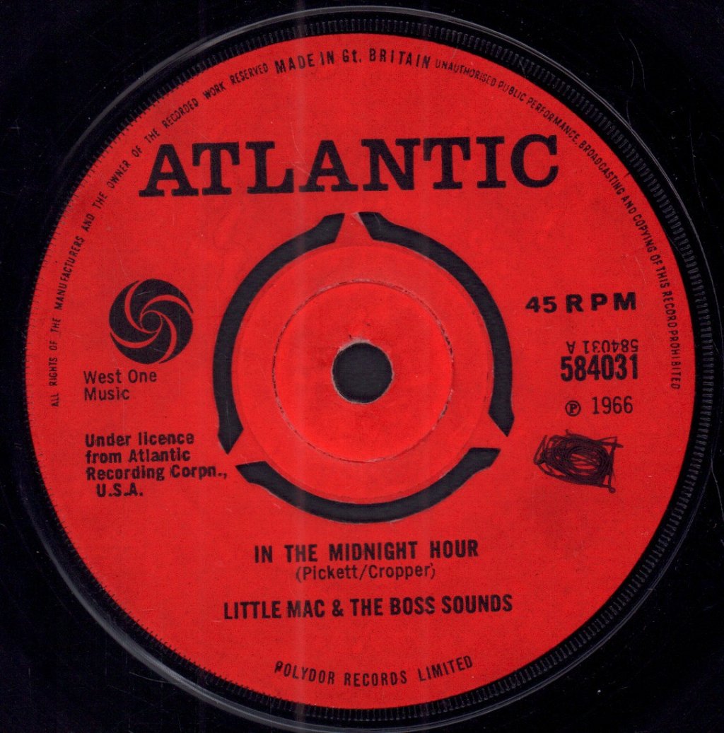 Little Mack And The Boss Sounds - In The Midnight Hour - 7 Inch
