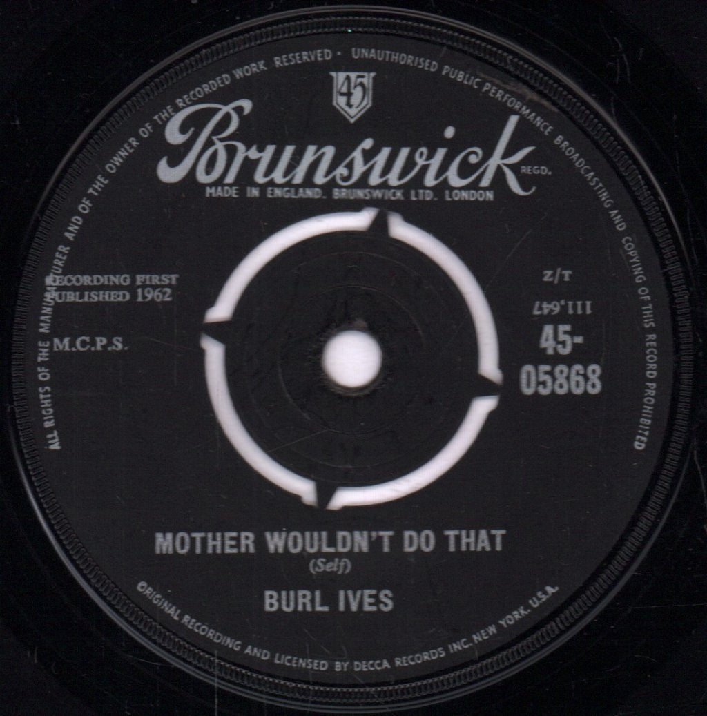 Burl Ives - Funny Way Of Laughin' - 7 Inch