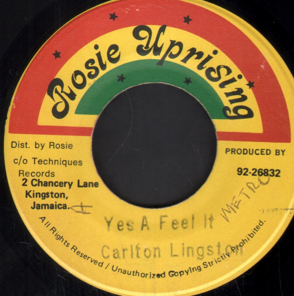 Carlton Livingston - Yes A Feel It - 7 Inch