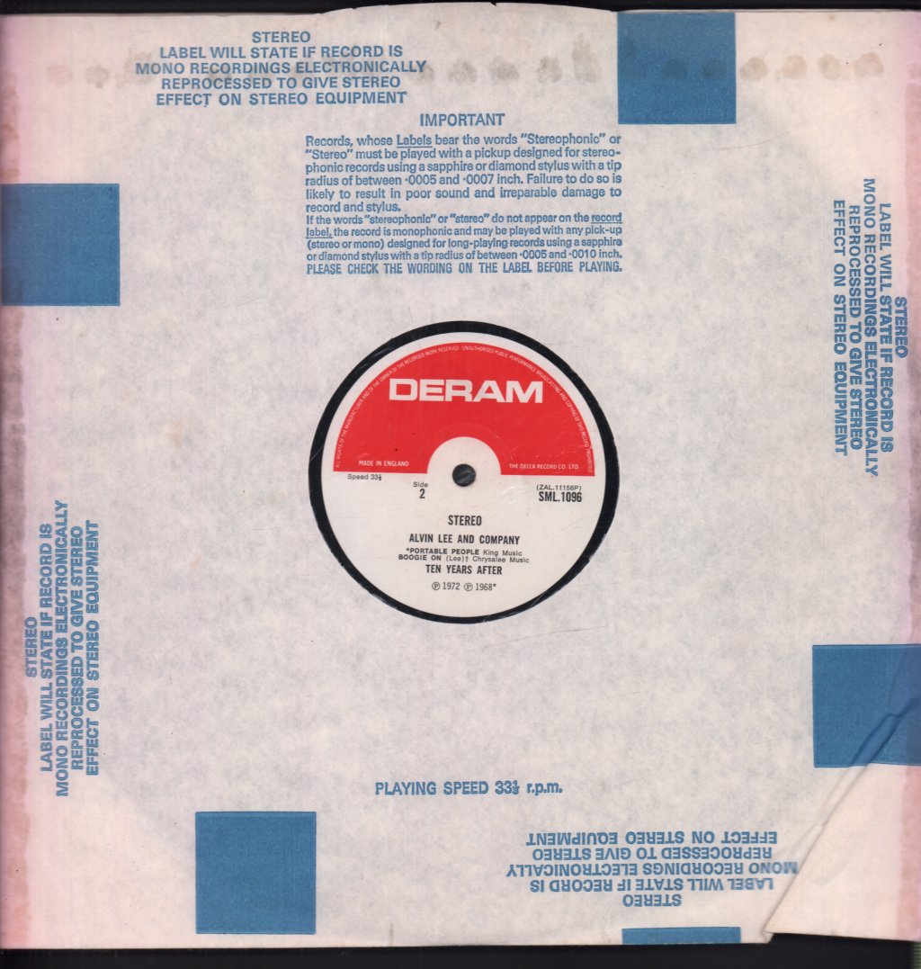 Ten Years After - Alvin Lee And Company - Lp