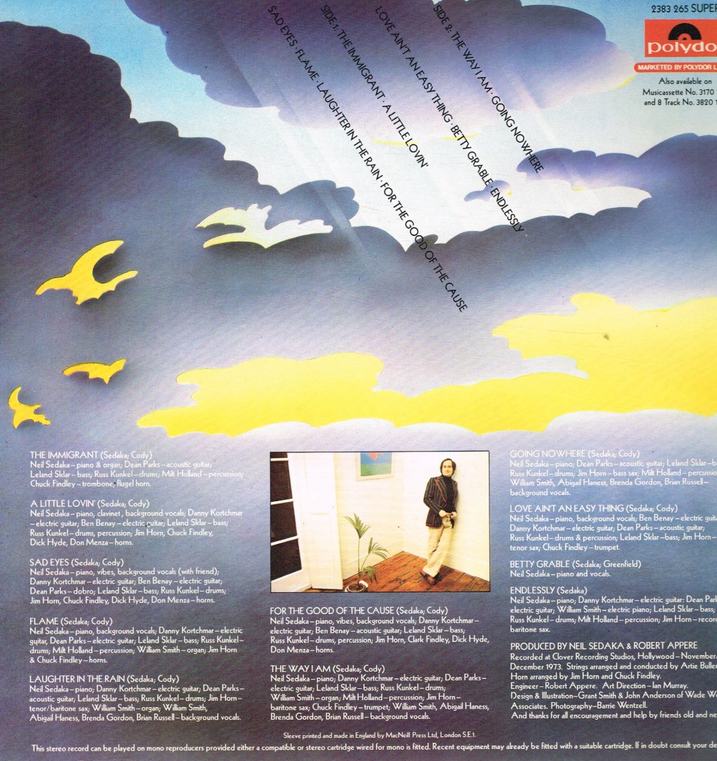 Neil Sedaka - Laughter In The Rain - Lp