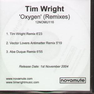 Tim Wright - Oxygen Remixes - Cdr