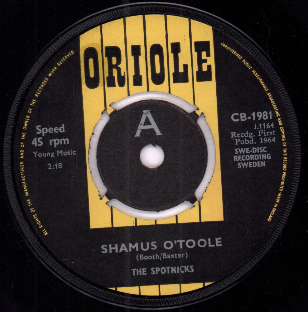 Spotnicks - Shamus O'Toole - 7 Inch
