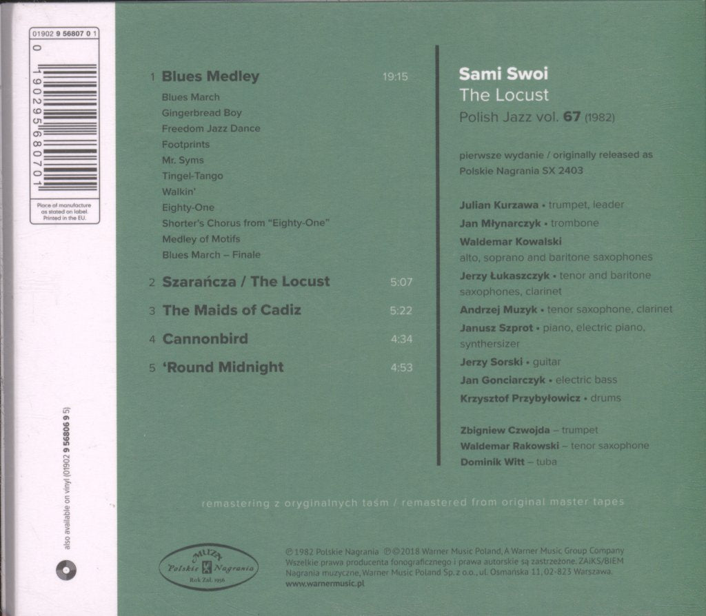 Sami Swoi - Locust (Sami Swoi In Concert) - Cd