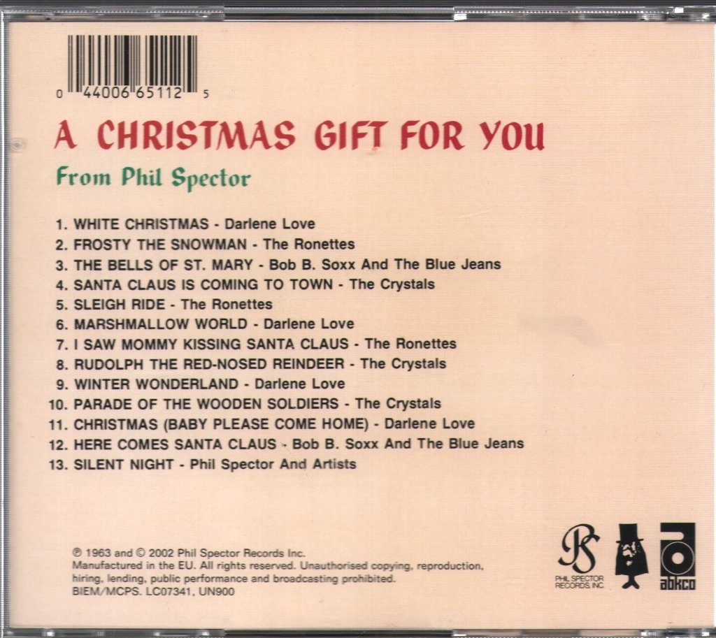 Various Artists - A Christmas Gift For You From Phil Spector - Cd