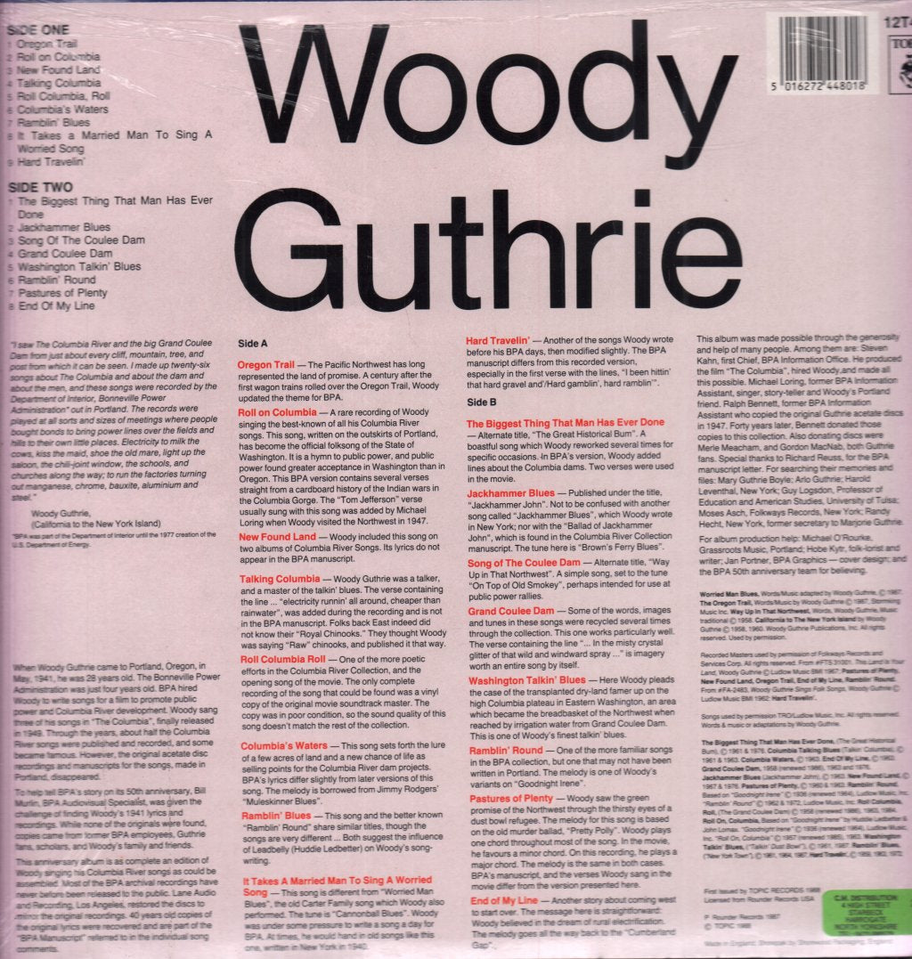 Woody Guthrie - Columbia River Collection - Lp
