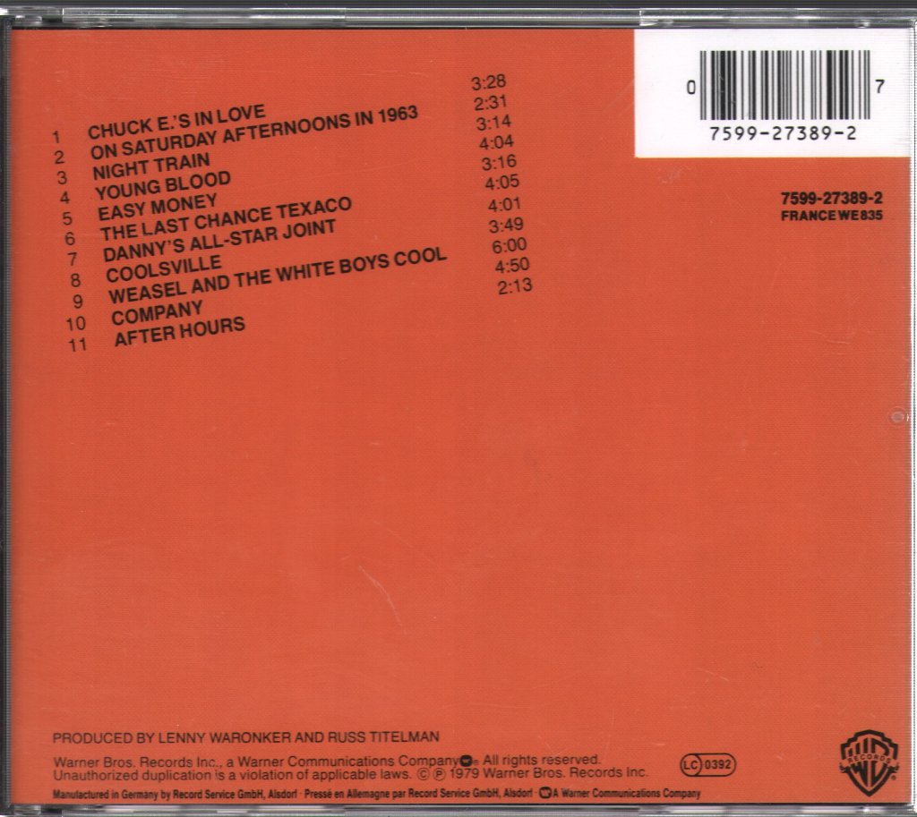 Rickie Lee Jones - Rickie Lee Jones - Cd