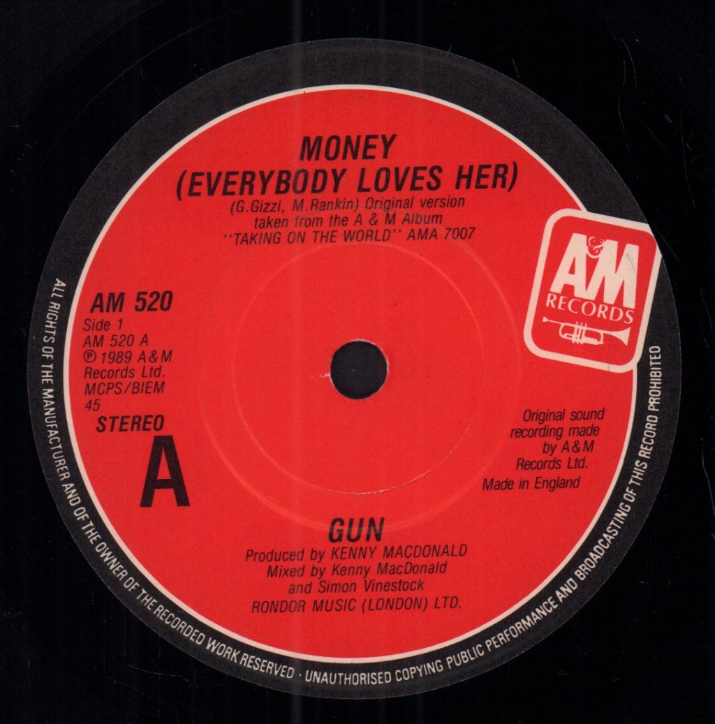 Gun (90'S Group) - Money - 7 Inch
