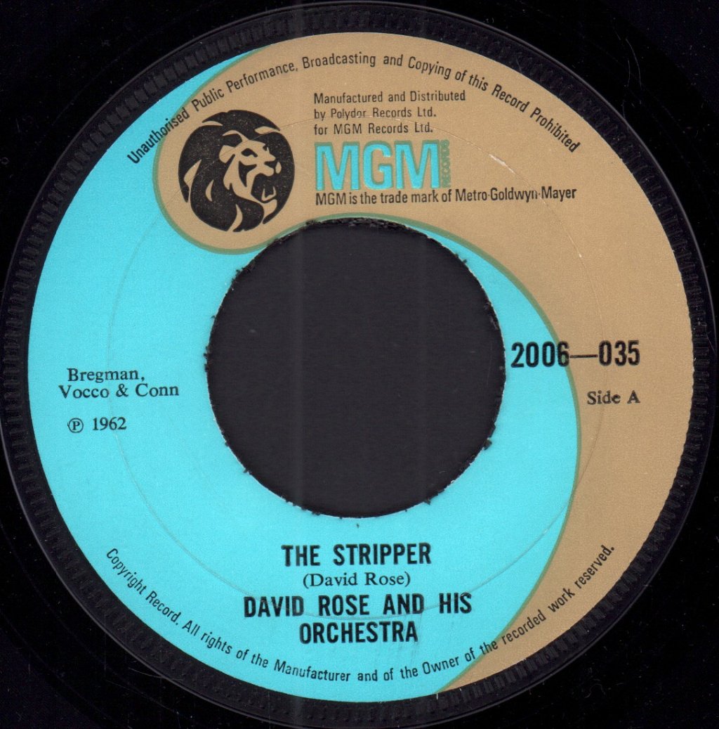 David Rose And His Orchestra - Stripper - 7 Inch