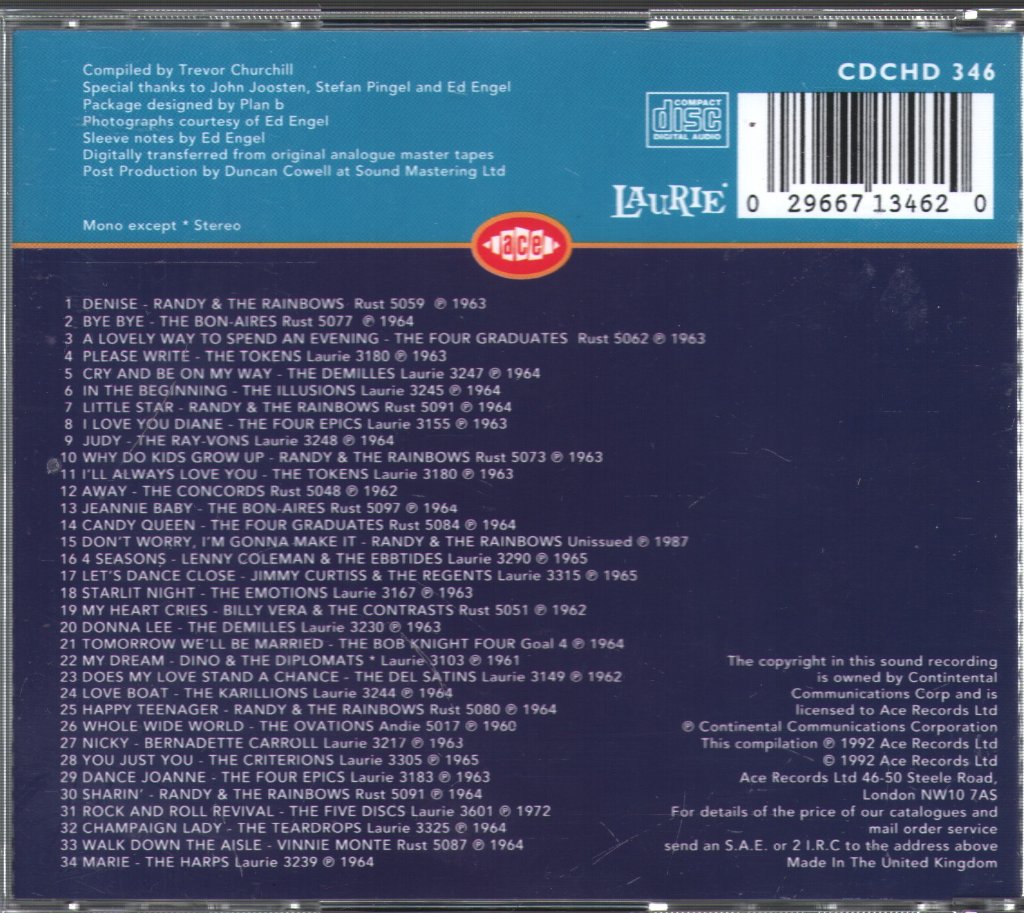 Various Artists - Laurie Vocal Groups - The Sixties Sound - Cd