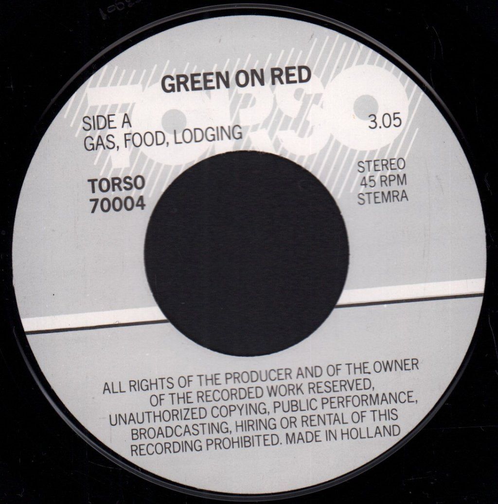 Green On Red - Gas Food Lodging - 7 Inch