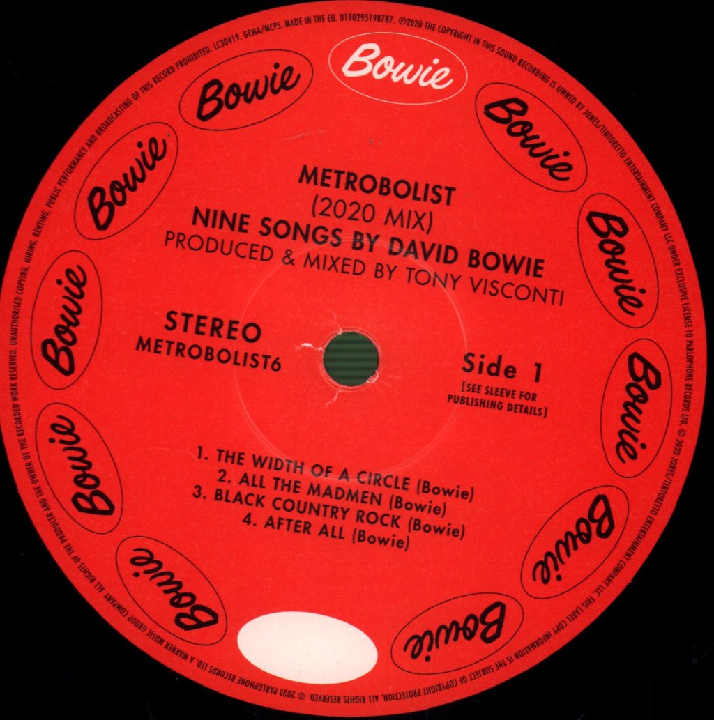 David Bowie - Metrobolist (Nine Songs By David Bowie) - Lp