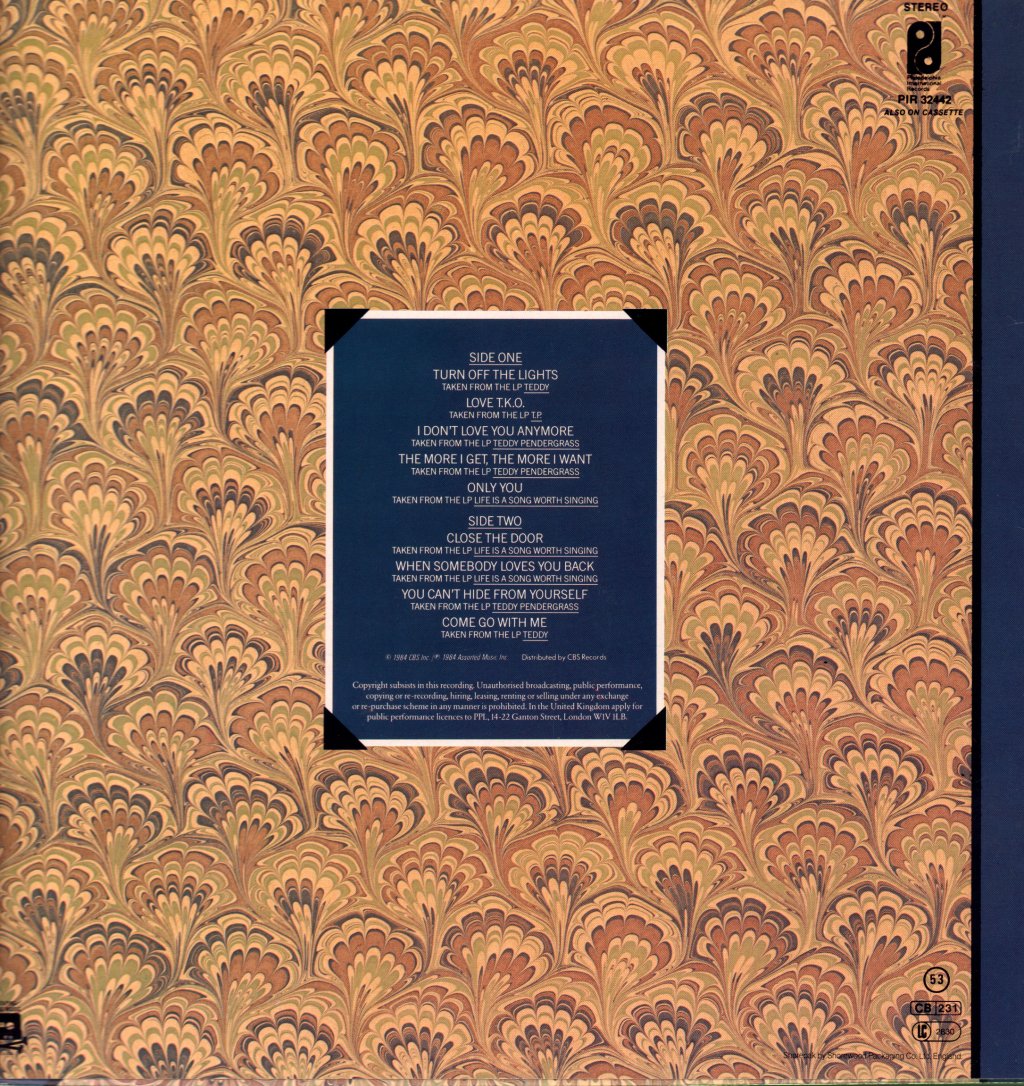Teddy Pendergrass - Greatest Hits - Lp