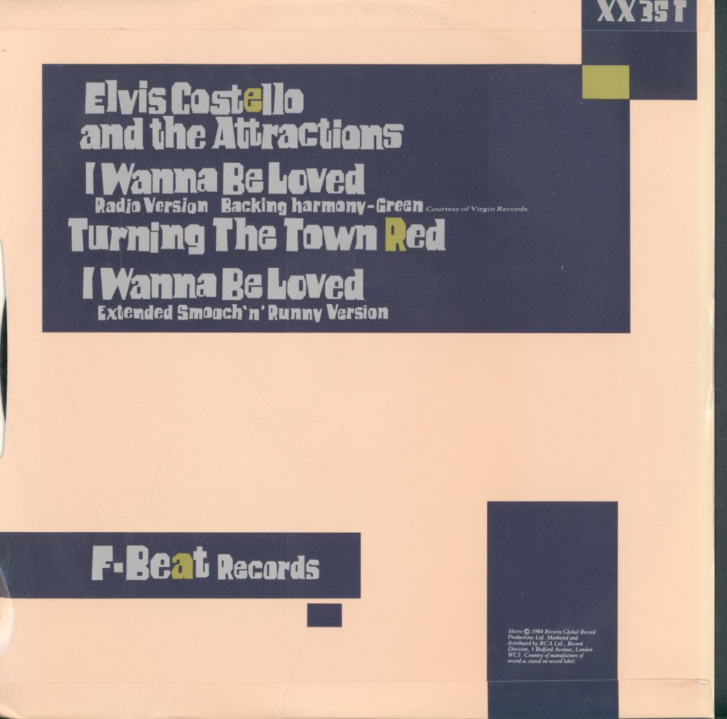Elvis Costello And The Attractions - I Wanna Be Loved - 12 Inch