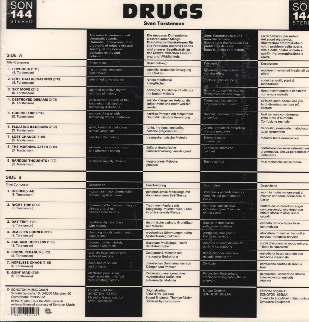 Sven Torstenson - Drugs - Lp