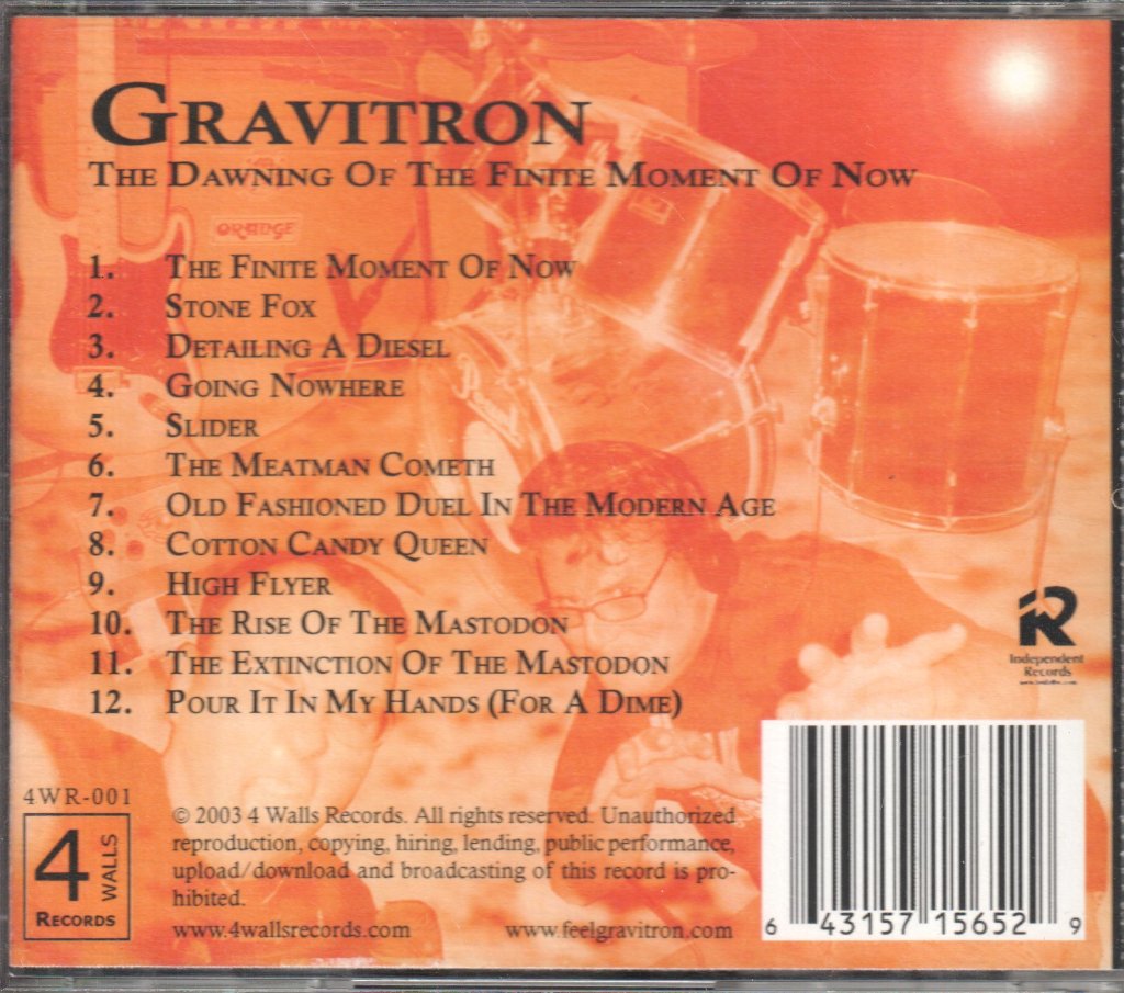 Gravitron - Dawning Of The Finite Moment Of Now - Cd