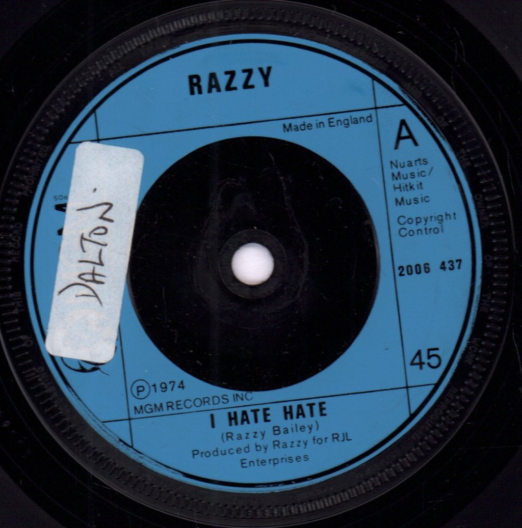 Razzy (Soul) - I Hate Hate - 7 Inch