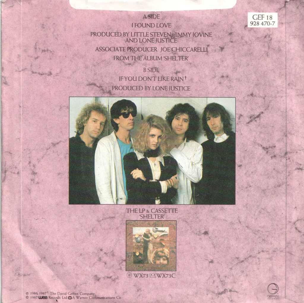 Lone Justice - I Found Love - 7 Inch