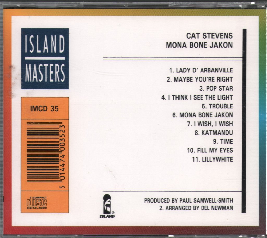 Cat Stevens - Mona Bone Jakon - Cd