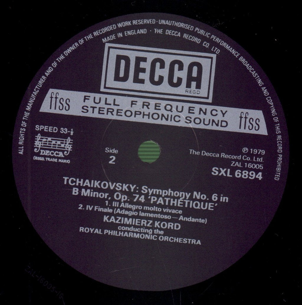 Tchaikovsky - Symphony No.6 'Pathétique' - Lp