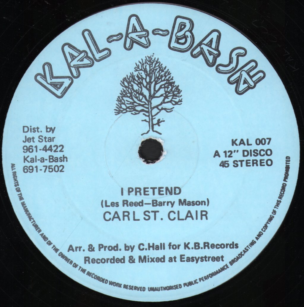 Carl St. Clair - I Pretend - 12 Inch