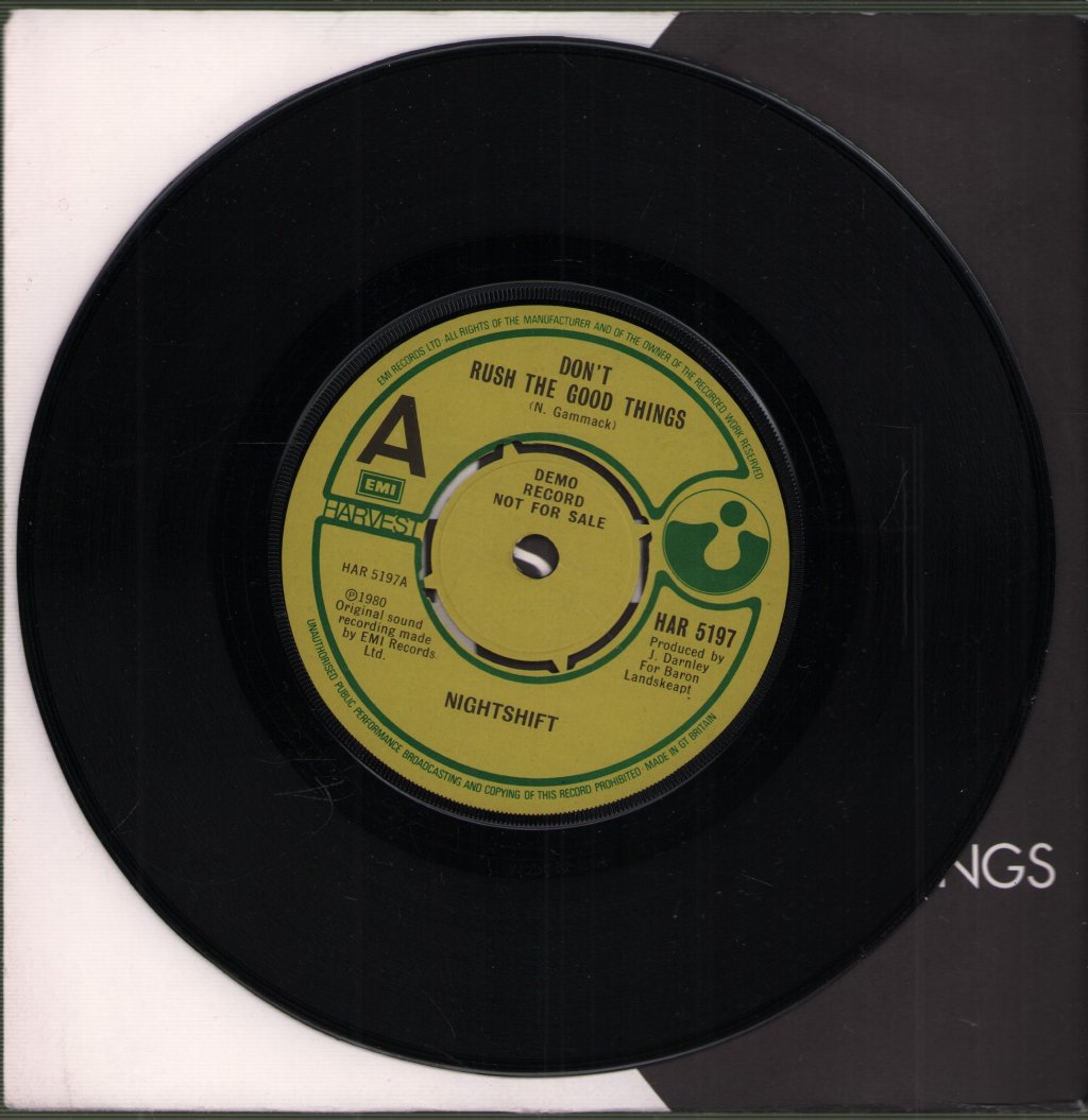 Nightshift (80'S Group) - Don't Rush The Good Things - 7 Inch