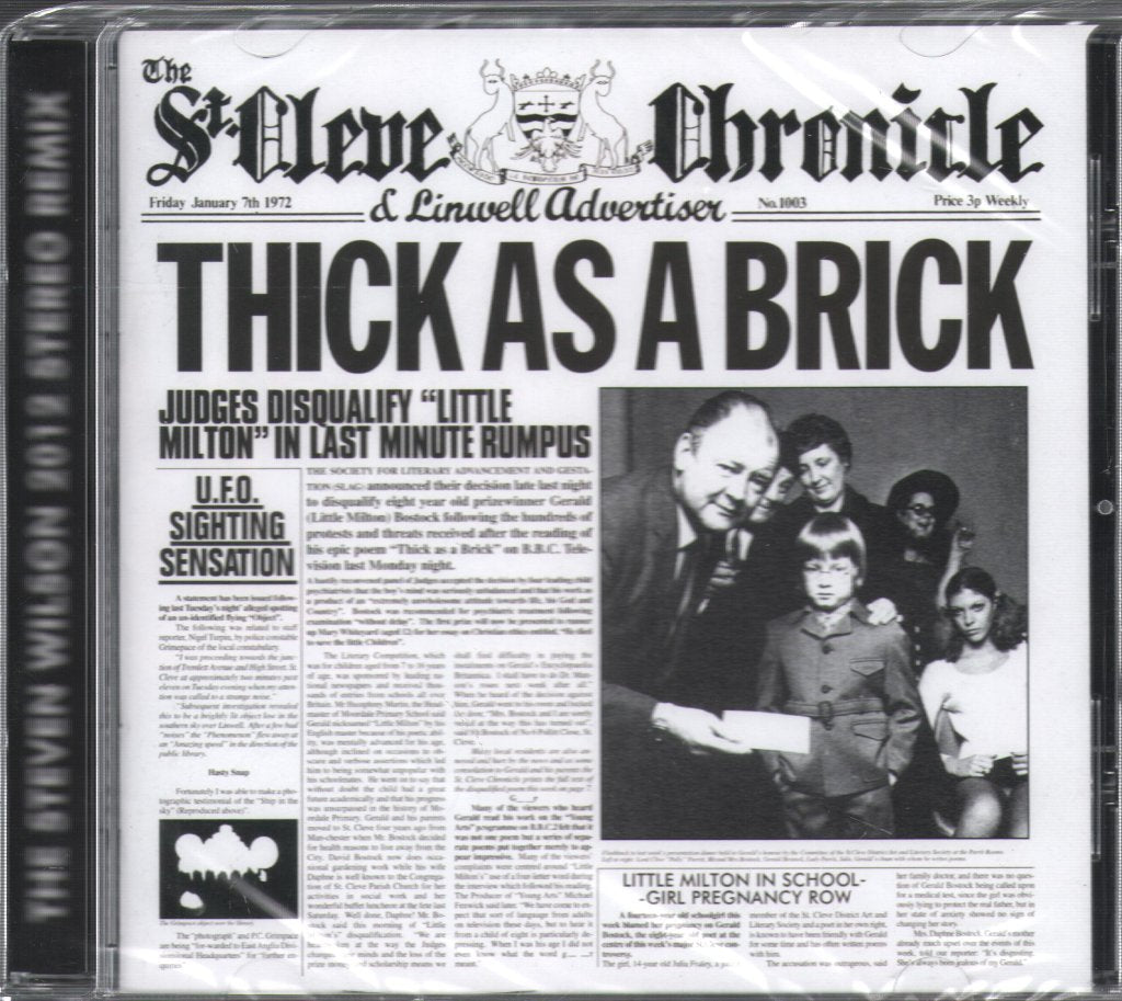 Jethro Tull - Thick As A Brick (The 2012 Steven Wilson Stereo Remix) - Cd