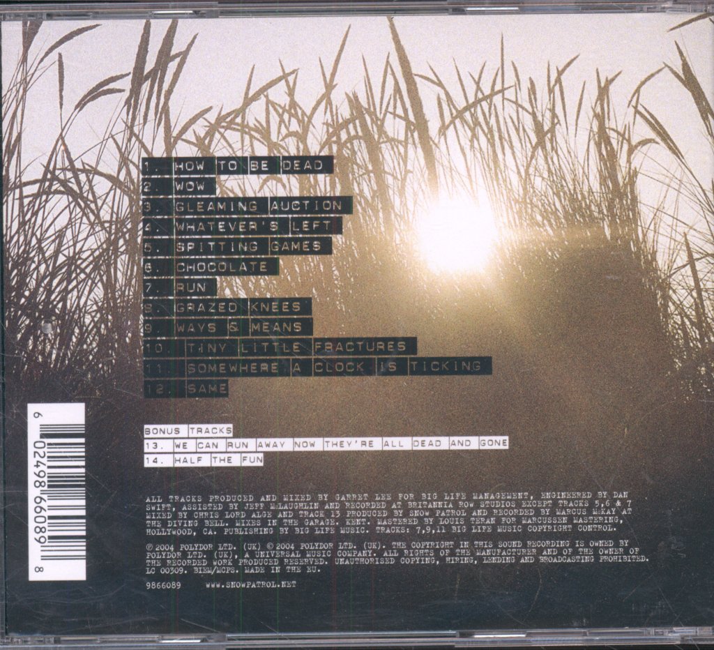 Snow Patrol - Final Straw - Cd