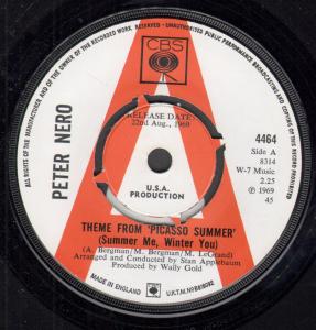 Peter Nero - Theme From Picasso Summer - 7 Inch