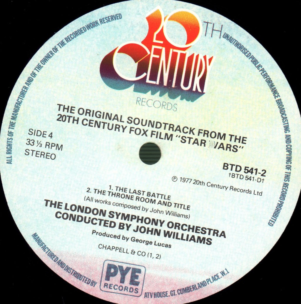 John Williams - Star Wars (Original Soundtrack) - Double Lp