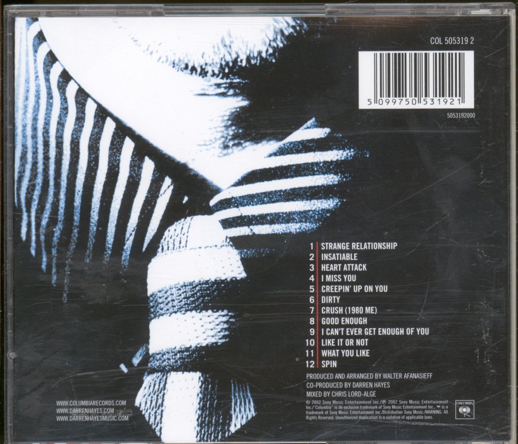 Darren Hayes - Spin - Cd