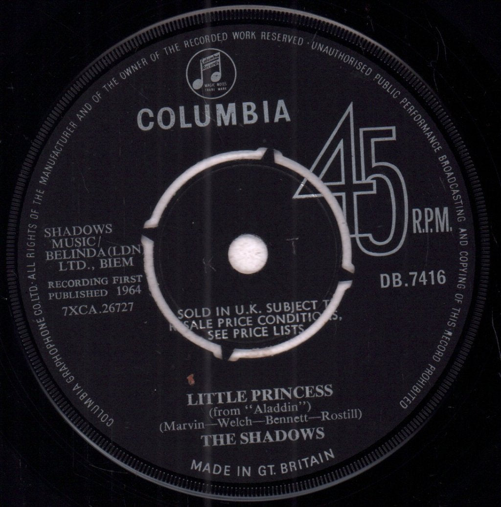 Shadows - Genie With The Light Brown Lamp - 7 Inch