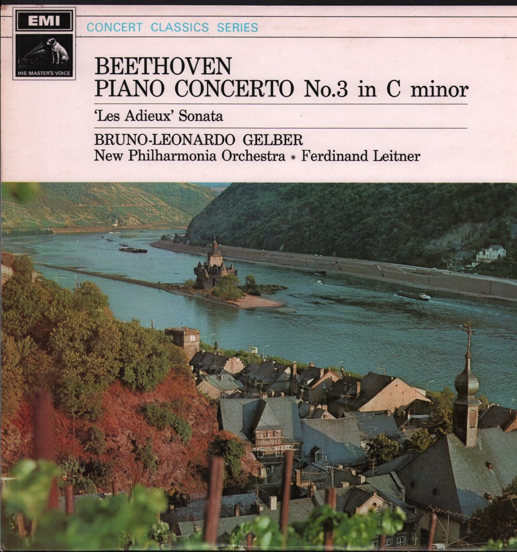 Bruno Leonardo Gelber / Ferdinand Leitner / New Philharmonia Orchestra - Beethoven - Piano Concerto No. 3 In C Minor / 'Les Adieux' Sonata - Lp