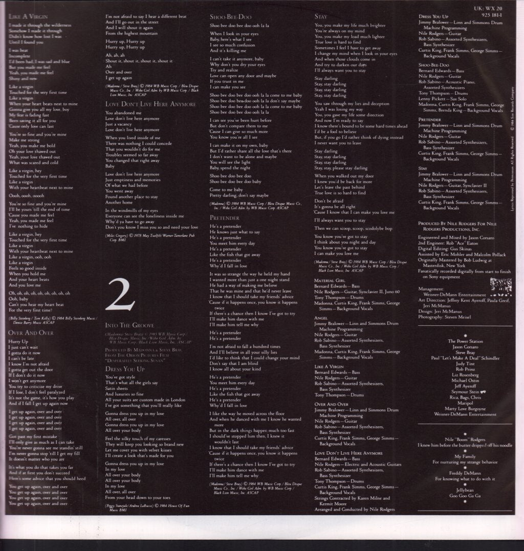 Madonna - Like A Virgin - Lp